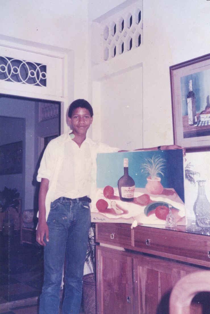 Alexander Ramírez Torres en sus inicios como artista